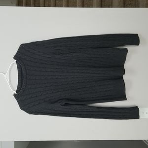 croft & barrow Gray Cable Sweater Men's Medium